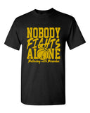 Load image into Gallery viewer, Custom Nobody Fights Alone Gildan Black Short Sleeve T-Shirt