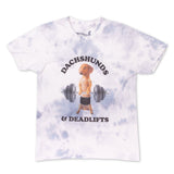 Load image into Gallery viewer, dachshunds &amp; deadlifts unisex tee | tie-dye - bean goods