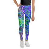 Load image into Gallery viewer, Cool Me Down Swirls Youth Leggings