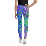 Load image into Gallery viewer, Cool Me Down Swirls Youth Leggings