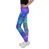 Load image into Gallery viewer, Cool Me Down Swirls Youth Leggings