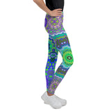 Load image into Gallery viewer, Cool Me Down Swirls Youth Leggings